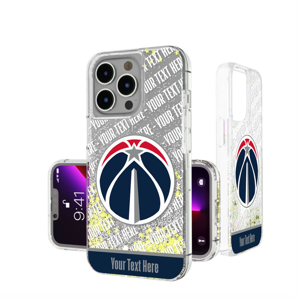 Washington Wizards Personalized EndZone Plus iPhone Glitter Phone Case for Apple iPhone