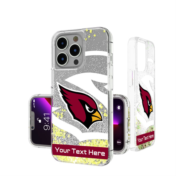 Arizona Cardinals Personalized Tilt iPhone Glitter Phone Case for Apple iPhone