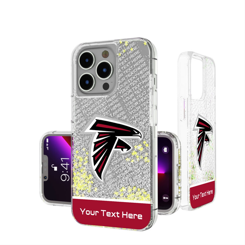 Atlanta Falcons Personalized EndZone Plus iPhone Glitter Phone Case for Apple iPhone