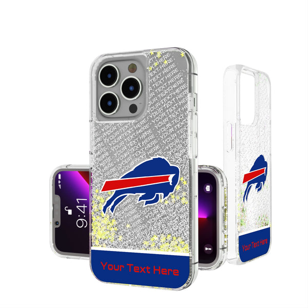 Buffalo Bills Personalized EndZone Plus iPhone Glitter Phone Case for Apple iPhone