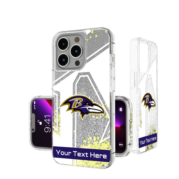 Baltimore Ravens Personalized Tilt iPhone Glitter Phone Case for Apple iPhone