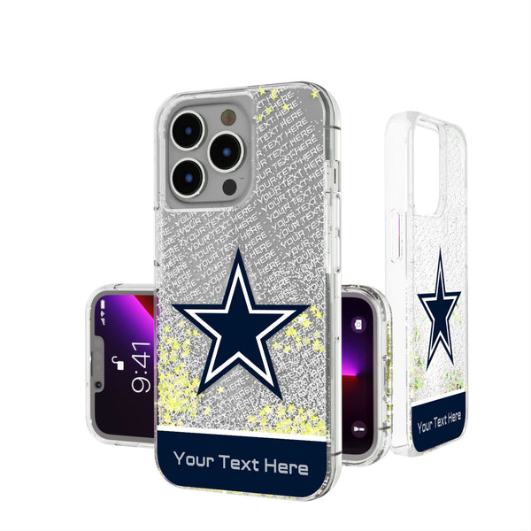 Dallas Cowboys Personalized EndZone Plus iPhone Glitter Phone Case for Apple iPhone