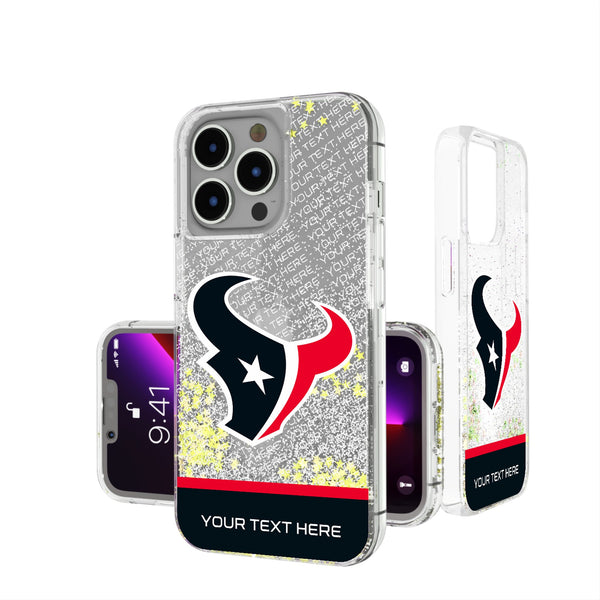 Houston Texans Personalized EndZone Plus iPhone Glitter Phone Case for Apple iPhone