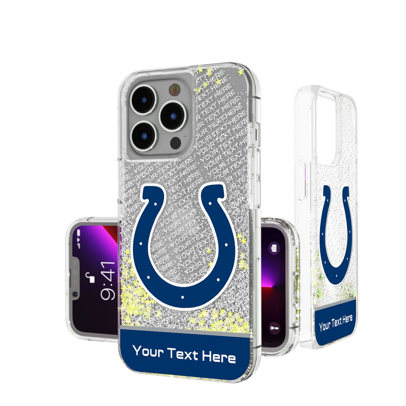 Indianapolis Colts Personalized EndZone Plus iPhone Glitter Phone Case for Apple iPhone