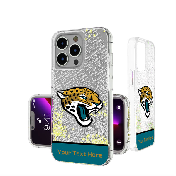 Jacksonville Jaguars Personalized EndZone Plus iPhone Glitter Phone Case for Apple iPhone