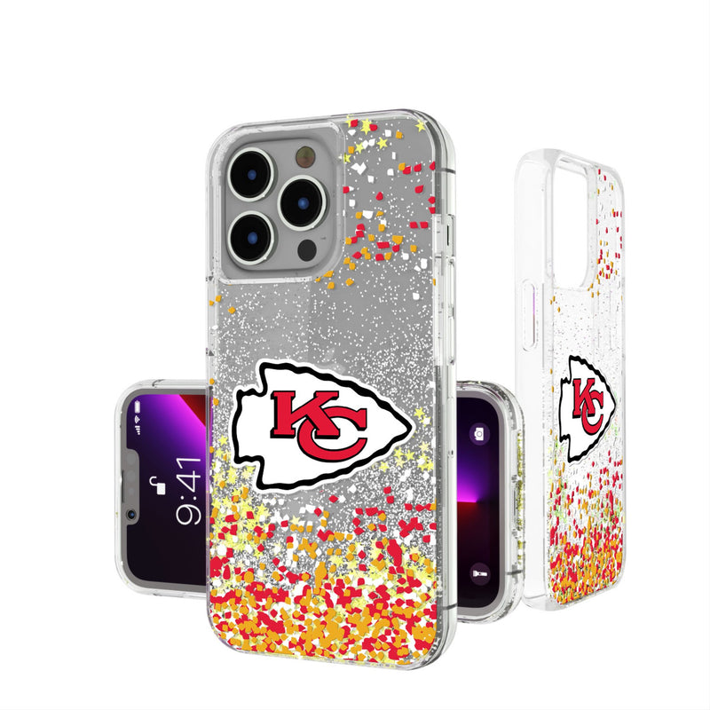 Kansas City Chiefs Confetti iPhone Glitter Phone Case