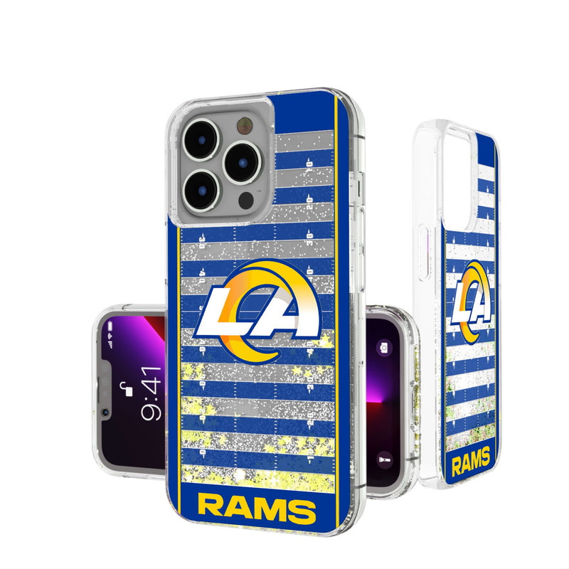 Los Angeles Rams Field iPhone Glitter Phone Case