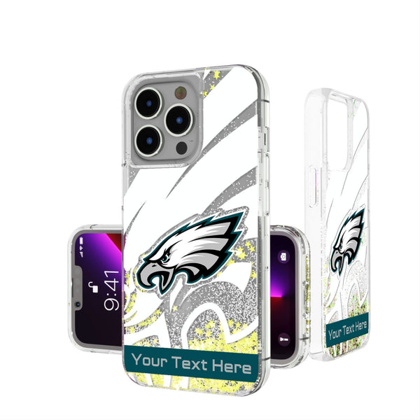 Philadelphia Eagles Personalized Tilt iPhone Glitter Phone Case for Apple iPhone