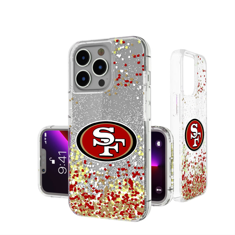 San Francisco 49ers Confetti iPhone Glitter Phone Case