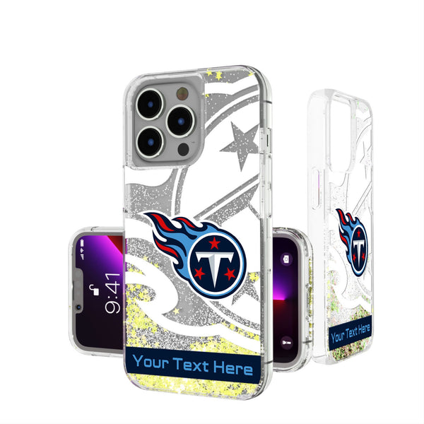 Tennessee Titans Personalized Tilt iPhone Glitter Phone Case for Apple iPhone
