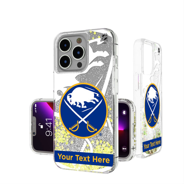 Buffalo Sabres Personalized Tilt iPhone Glitter Phone Case for Apple iPhone