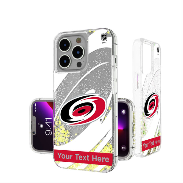 Carolina Hurricanes Personalized Tilt iPhone Glitter Phone Case for Apple iPhone