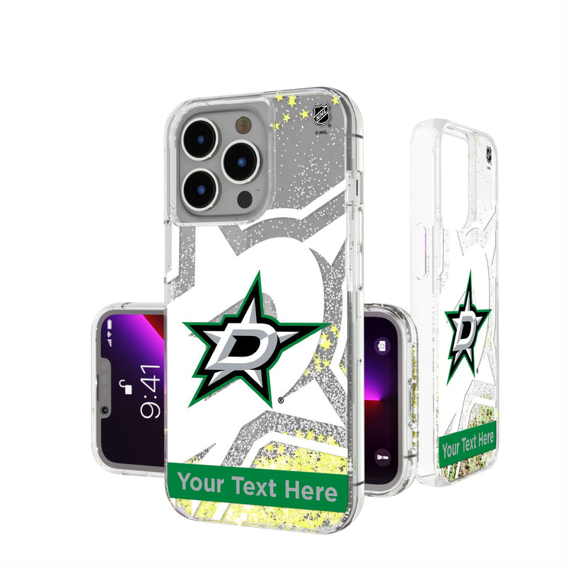 Dallas Stars Personalized Tilt iPhone Glitter Phone Case for Apple iPhone