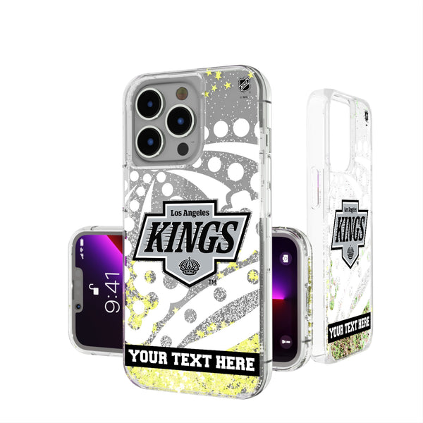 LA Kings Personalized Tilt iPhone Glitter Phone Case for Apple iPhone