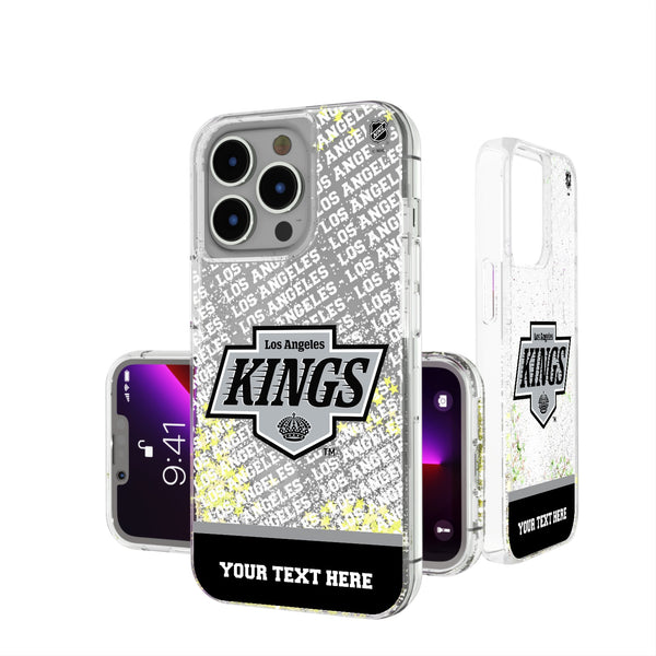 LA Kings Personalized EndZone Plus iPhone Glitter Phone Case for Apple iPhone