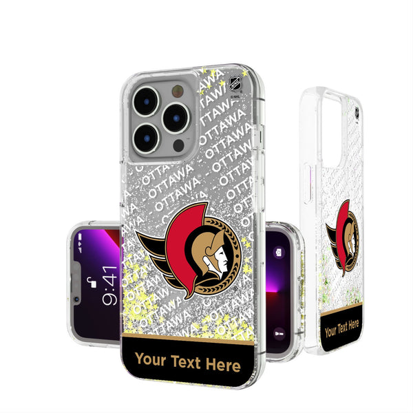 Ottawa Senators Personalized EndZone Plus iPhone Glitter Phone Case for Apple iPhone