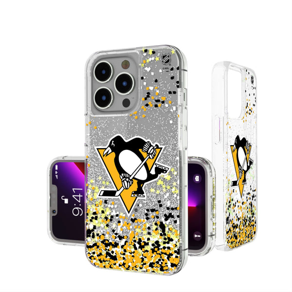 Pittsburgh Penguins Confetti iPhone Glitter Phone Case