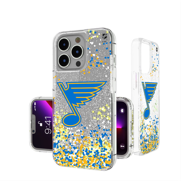 St. Louis Blues Confetti iPhone Glitter Phone Case for Apple iPhone