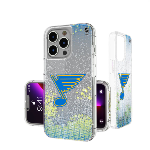 St. Louis Blues Linen iPhone Glitter Phone Case for Apple iPhone
