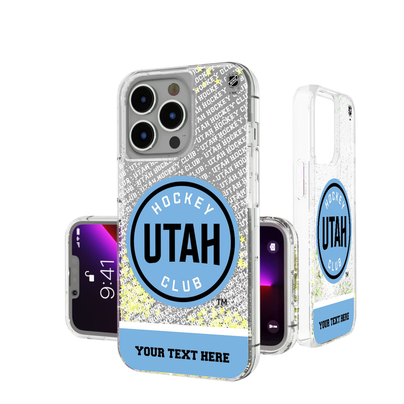 Utah Hockey Club Personalized EndZone Plus iPhone Glitter Phone Case for Apple iPhone
