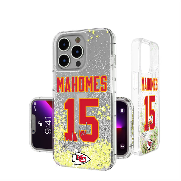 Patrick Mahomes Kansas City Chiefs 15 Ready iPhone Glitter Phone Case