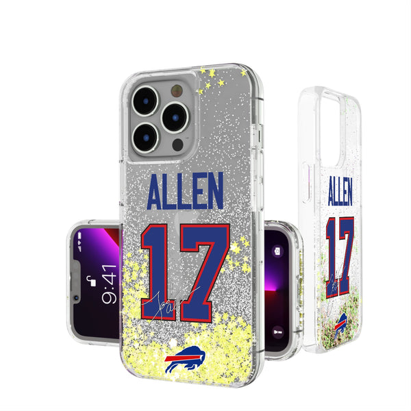 Josh Allen Buffalo Bills 17 Ready iPhone Glitter Phone Case