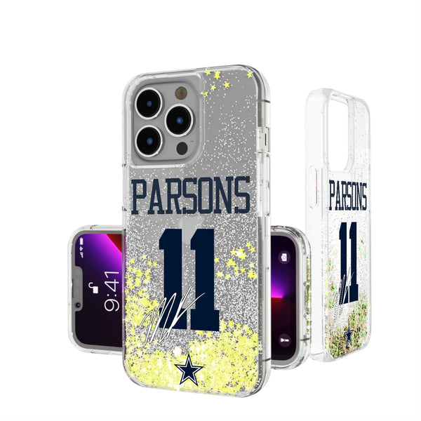 Micah Parsons Dallas Cowboys 11 Ready iPhone Glitter Phone Case
