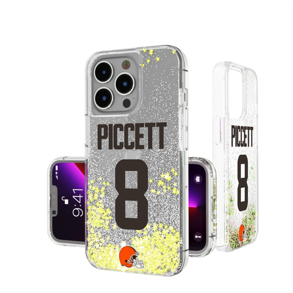 Kenny Pickett Cleveland Browns 8 Game Tactic iPhone Glitter Phone Case for Apple iPhone