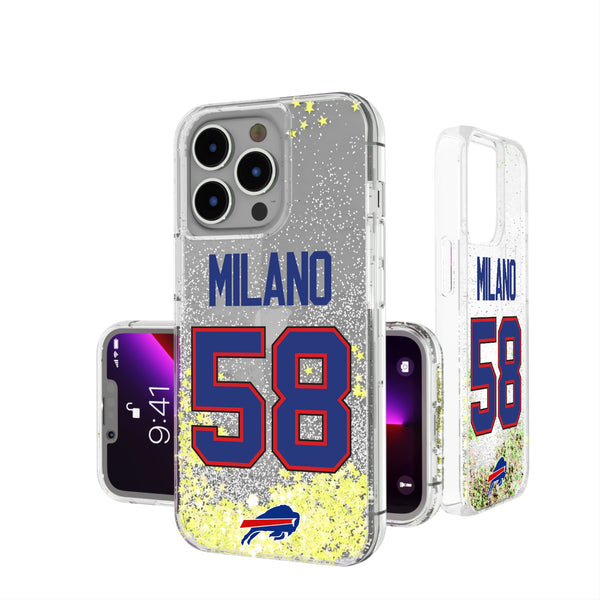 Matt Milano Buffalo Bills 58 Ready iPhone Glitter Phone Case