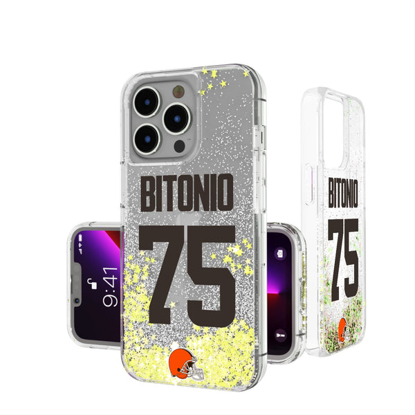 Joel Bitonio Cleveland Browns 75 Ready iPhone Glitter Phone Case