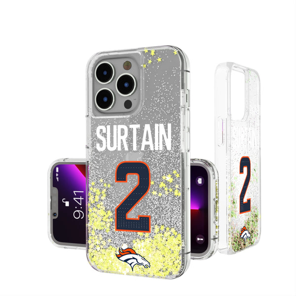Pat Surtain II Denver Broncos 2 Ready iPhone Glitter Phone Case