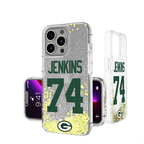 Elgton Jenkins Green Bay Packers 74 Ready iPhone Glitter Phone Case