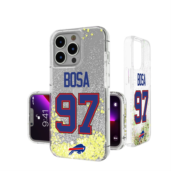 Joey Bosa Buffalo Bills 97 Game Tactic iPhone Glitter Phone Case for Apple iPhone