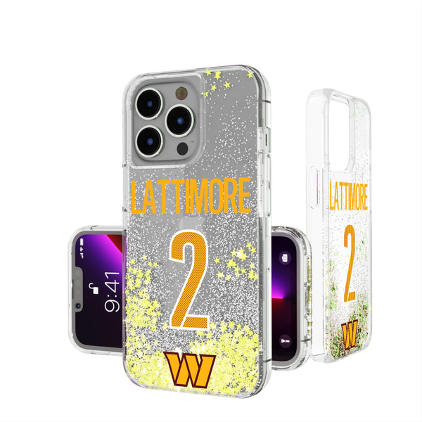 Marshon Lattimore Washington Commanders 2 Game Tactic iPhone Glitter Phone Case for Apple iPhone