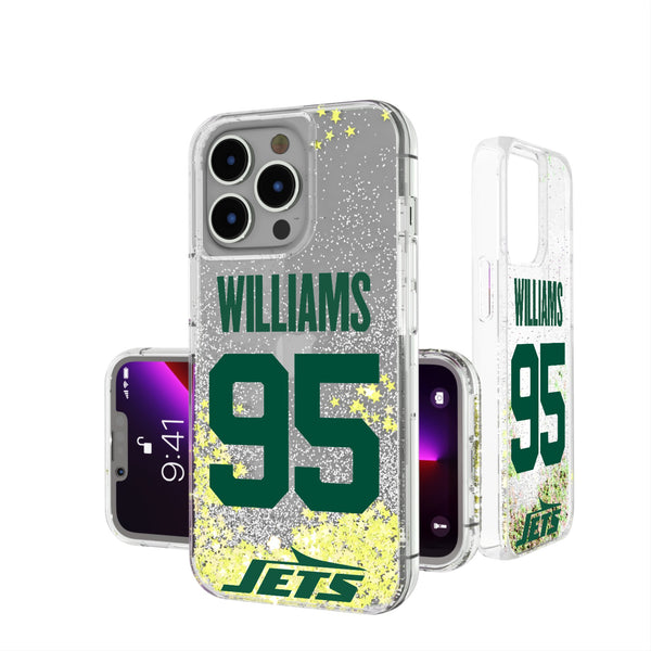 Quinnen Williams New York Jets 95 Ready iPhone Glitter Phone Case