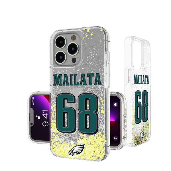 Jordan Mailata Philadelphia Eagles 68 Ready iPhone Glitter Phone Case