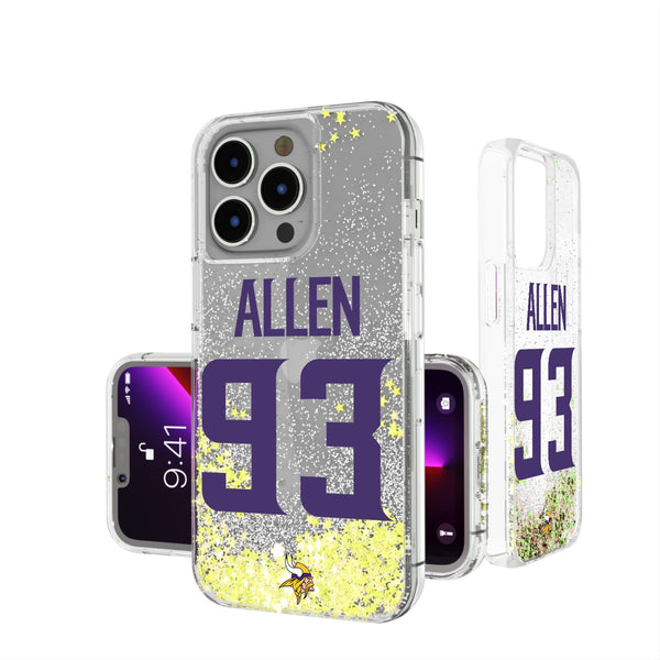 Jonathan Allen Minnesota Vikings 93 Game Tactic iPhone Glitter Phone Case for Apple iPhone