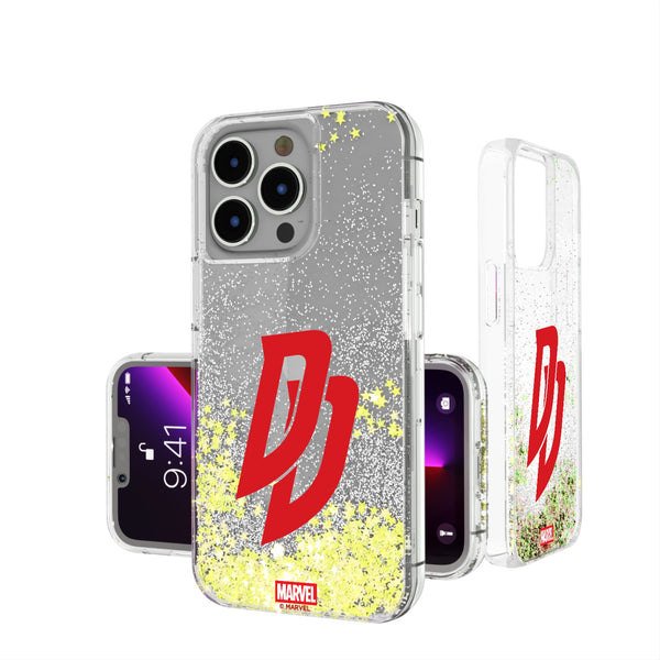 Marvel Daredevil Badge iPhone Glitter Phone Case for Apple iPhone