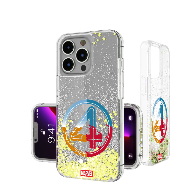 Marvel Fantastic Four Badge iPhone Glitter Phone Case for Apple iPhone