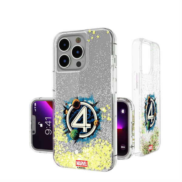 Marvel Fantastic Four Badge iPhone Glitter Phone Case for Apple iPhone