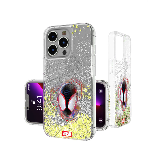 Marvel Miles Morales Badge iPhone Glitter Phone Case for Apple iPhone