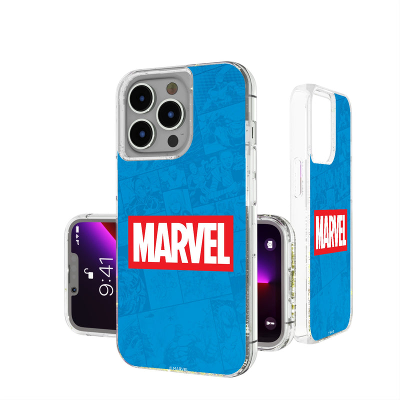 Marvel Comics Marvel Logo iPhone Glitter Phone Case for Apple iPhone