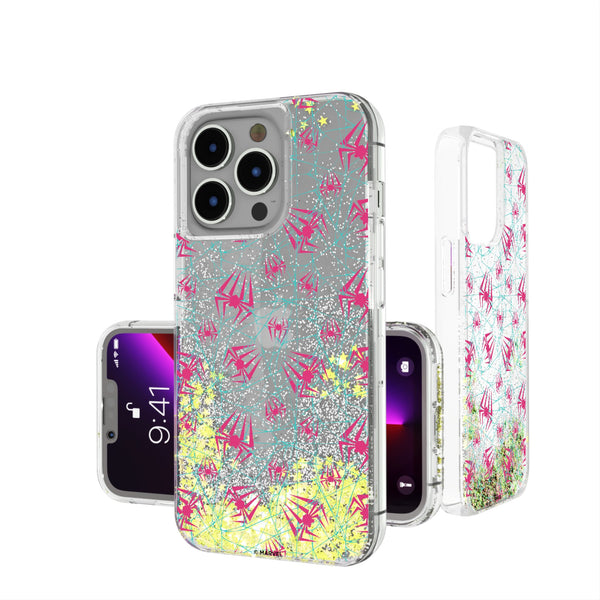Marvel Spider-Gwen Pattern iPhone Glitter Phone Case for Apple iPhone