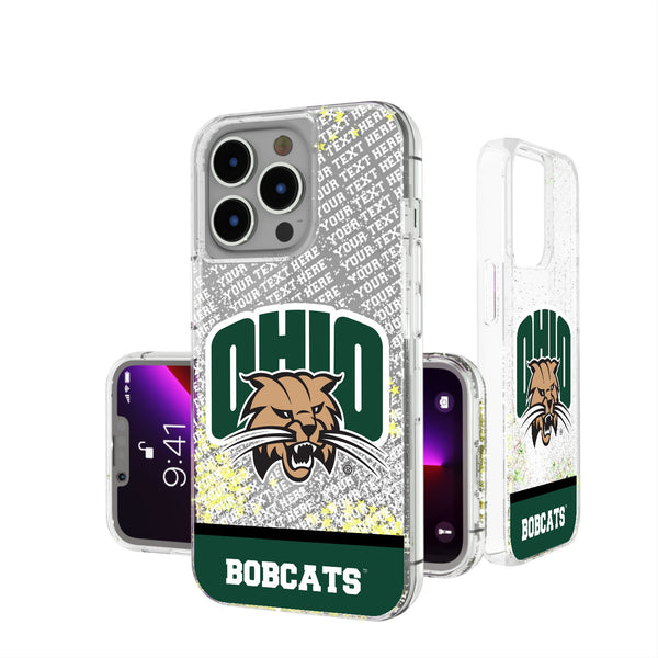 Ohio University Bobcats Personalized EndZone Plus iPhone Glitter Phone Case for Apple iPhone
