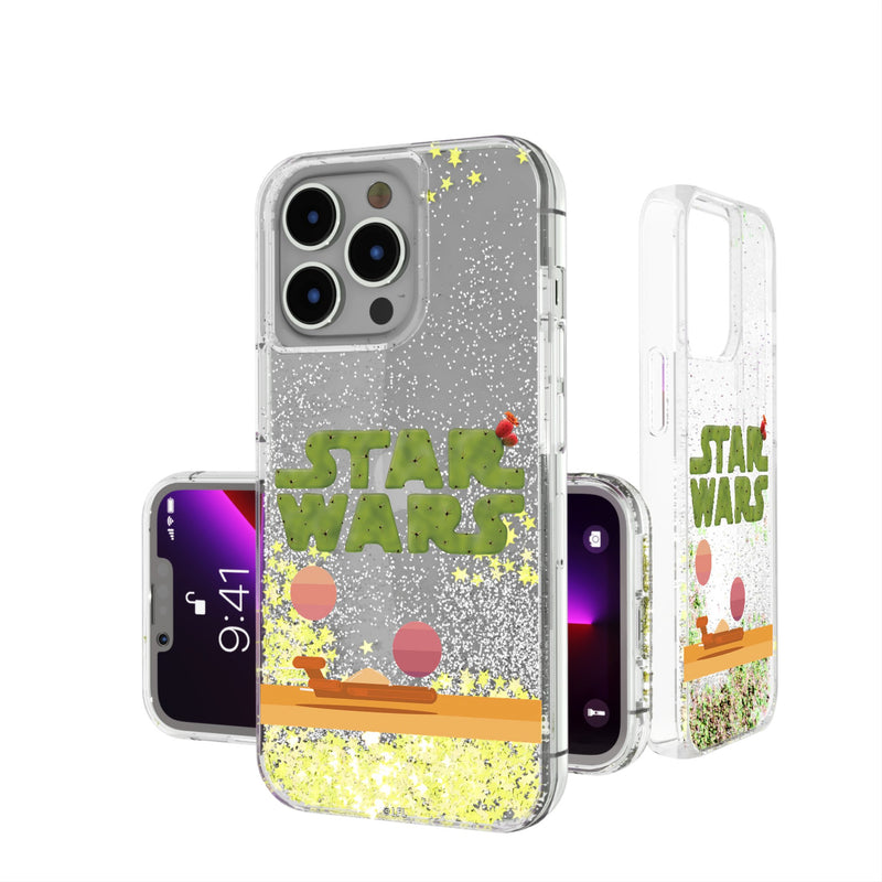 Star Wars Tatooine Locality Fade iPhone Glitter Phone Case for Apple iPhone