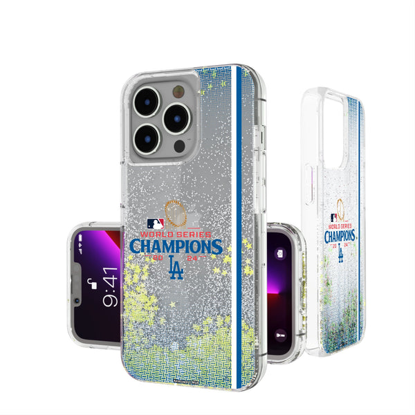 LA Dodgers 2024 MLB World Series iPhone Glitter Phone Case