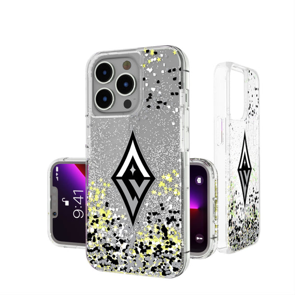 Las Vegas Aces Confetti iPhone Glitter Phone Case