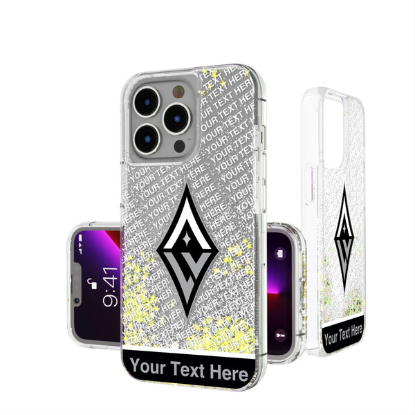 Las Vegas Aces Personalized EndZone Plus iPhone Glitter Phone Case for Apple iPhone