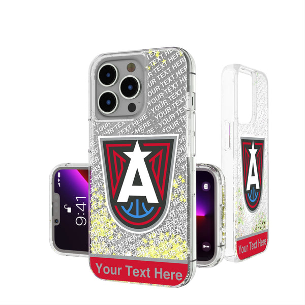 Atlanta Dream Personalized EndZone Plus iPhone Glitter Phone Case for Apple iPhone