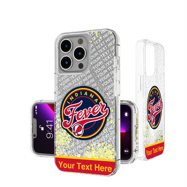Indiana Fever Personalized EndZone Plus iPhone Glitter Phone Case for Apple iPhone